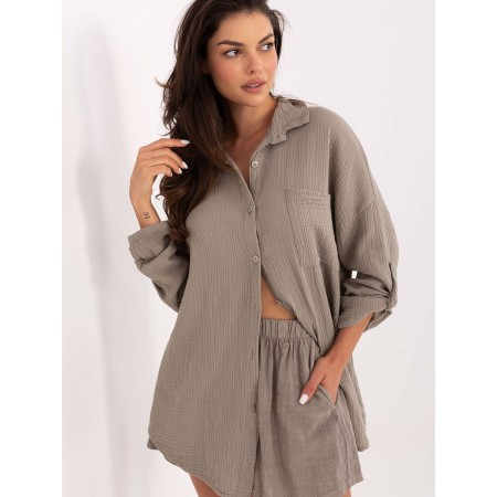 Chemise manche longue model 215497 Italy Moda