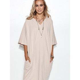 Robe de jour model 162224 Makadamia
