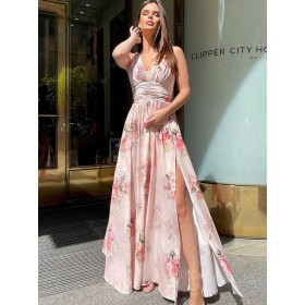 Robe longue model 167876 Bicotone