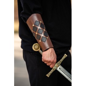 BRASSARD EN CUIR MÉDIÉVAUX ET VIKINGS POUR HOMME