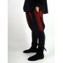 Wikingerhose mit Beinschnürung "Magnus" Schwarz/Rot XL