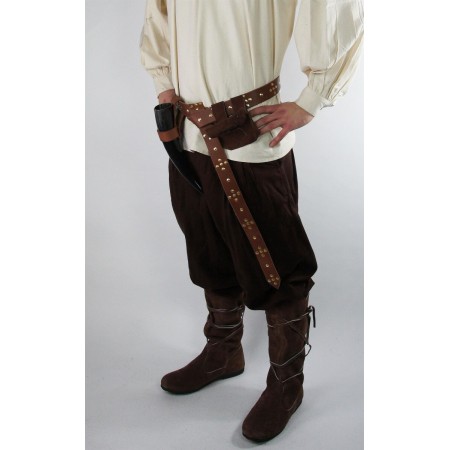 Weite Mittelalter-Hose "Eckart" Braun M