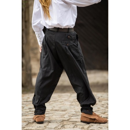 Weite Mittelalter-Hose "Eckart" Schwarz XXL