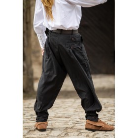 Weite Mittelalter-Hose "Eckart" Schwarz L