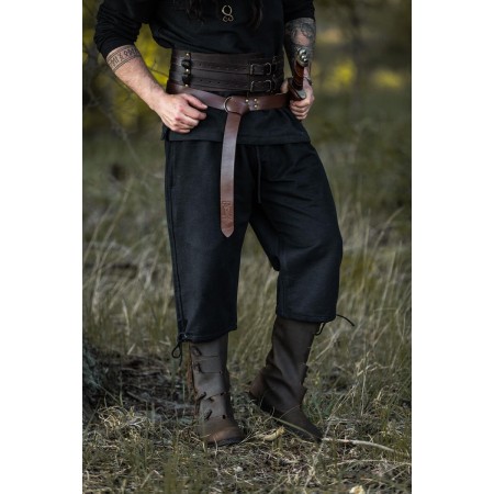 Mittelalter-Kniebundhose "Veli" Schwarz L