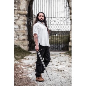 Mittelalter-Kurzarmhemd "Eric" Weiß XL