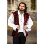 Rüschenhemd "Dracula" Weiß XL