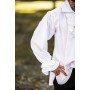 Rüschenhemd "Dracula" Weiß XXXL