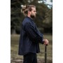 Piratenhemd mit Kragen "James" Schwarz S