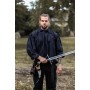 Piratenhemd mit Kragen "James" Schwarz M