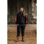 Landsknechthemd "Albert" Schwarz/Rot S