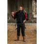 Landsknechthemd "Albert" Schwarz/Rot S