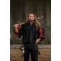 Landsknechthemd "Albert" Schwarz/Rot XXXL