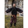 Landsknechthemd "Albert" Schwarz/Braun M