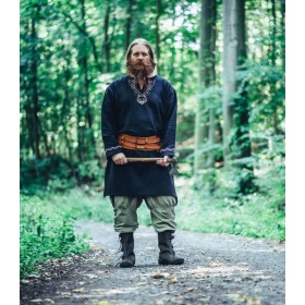 Wikingerhose mit Beinschnürung "Magnus" Hanffarben L