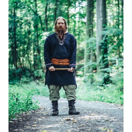 Wikingerhose mit Beinschnürung "Magnus" Hanffarben S