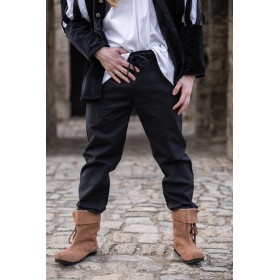 Mittelalter-Hose mit Gummizug "Veit" Schwarz M