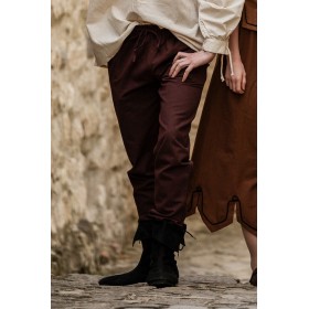 Mittelalter-Hose mit Gummizug "Veit" Dunkelbraun M