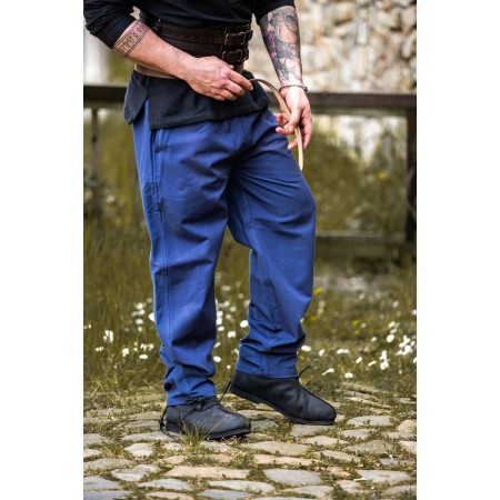 Mittelalter-Hose mit Gummizug "Veit" Blau XXXL