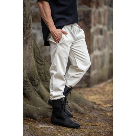 Mittelalter-Hose mit Gummizug "Veit" Natur XXXL