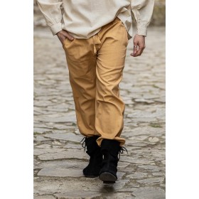 Mittelalter-Hose mit Gummizug "Veit" Honigbraun XXL