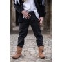 Mittelalter-Hose mit Gummizug "Veit" Schwarz 4XL