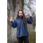 Mittelalterhemd aus grober Baumwolle "Leopold" Blau S