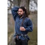 Mittelalterhemd aus grober Baumwolle "Leopold" Blau L
