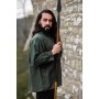 Typisches Mittelalter Stehkragen-Schnürhemd "Friedrich" Grün XXXL