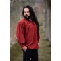 Typisches Mittelalter Stehkragen-Schnürhemd "Friedrich" Rot S