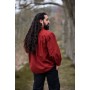 Typisches Mittelalter Stehkragen-Schnürhemd "Friedrich" Rot XXL