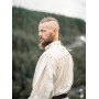 Typisches Mittelalter Stehkragen-Schnürhemd "Friedrich" Natur S