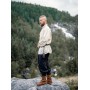 Typisches Mittelalter Stehkragen-Schnürhemd "Friedrich" Natur XXL