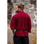 Typisches Mittelalter Stehkragen-Schnürhemd "Friedrich" Weinrot XXXL