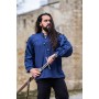 Mittelalter- Schnürhemd mit Ösen "Adrian" Blau S