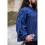 Mittelalter- Schnürhemd mit Ösen "Adrian" Blau L