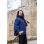 Mittelalter- Schnürhemd mit Ösen "Adrian" Blau XXL