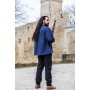 Mittelalter- Schnürhemd mit Ösen "Adrian" Blau XXL