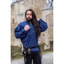 Mittelalter- Schnürhemd mit Ösen "Adrian" Blau XXXL