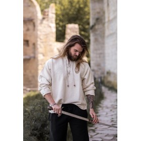 Handgewebtes Baumwoll-Hemd "Ingolf" Natur XXXL