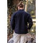 Handgewebtes Baumwoll-Hemd "Ingolf" Schwarz XXXL