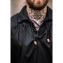 Piraten-Schnürhemd "Artur" mit Kragen Schwarz XXXL