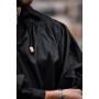 Piraten-Schnürhemd "Artur" mit Kragen Schwarz XXXL