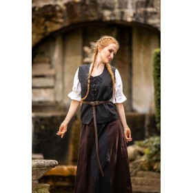 Baumwollweste "Franziska" Schwarz M