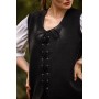 Baumwollweste "Franziska" Schwarz XXXL