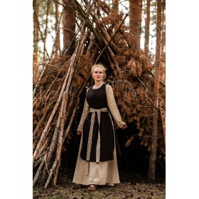 Mittelalter-Überkleid "Magdalena" Dunkelbraun XXL