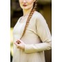 Schlichtes Wikinger Unterkleid "Scarlet" Hanffarben XS