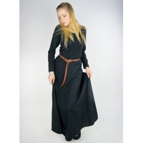 Schlichtes Wikinger Unterkleid "Scarlet" Schwarz XXXL