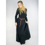 Schlichtes Wikinger Unterkleid "Scarlet" Schwarz XXXL