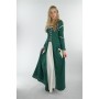 Kleid mit Trompetenärmeln "Larissa" Grün/Natur XXXL
